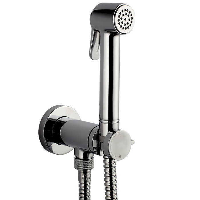 Гигиенический душ с прогрессивным смесителем Bossini Paloma сталь (E37005.070)