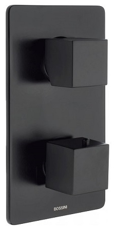 Термостат для ванны и душа Bossini Cube New (Z00061.073) черный мытовый